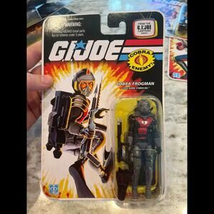 GI Joe 25th Anniversary Cartoon Enemy‎ Cobra Eel Frogman MOSC Hasbro 2008